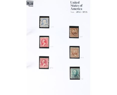 Stamp collection held within 8 albums to include three albums of American stamps compiled by Janice Witham spanning 1857-1989