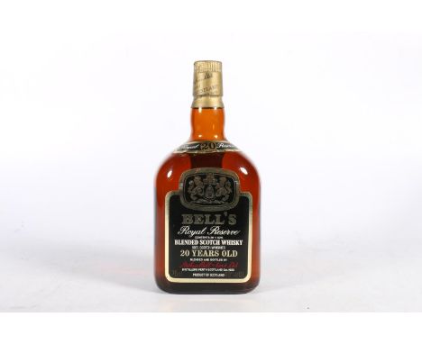 BELL'S Royal Reserve 20 year old blended Scotch whisky, blended and bottled by Arthur Bell and Son Limited of Perth, a 1970s 