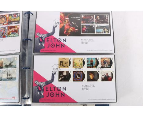 Large collection of approximately 560 first day covers held across 8 albums spanning 1965-2022 including 2012 London Olympic 