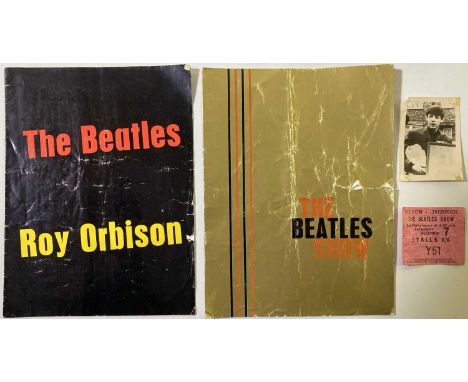 Beatles ephemera: concert programmes to include: tour with Roy Orbision (1963), 'The Beatles Show' (1963, with torn cover), a