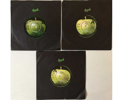 PAUL MCCARTNEY/WINGS - ORIGINAL UK 7" PROMOS. Tremendous pack of 3 x early/mid 70s UK Apple 7" promos from Paul McCartney/Win