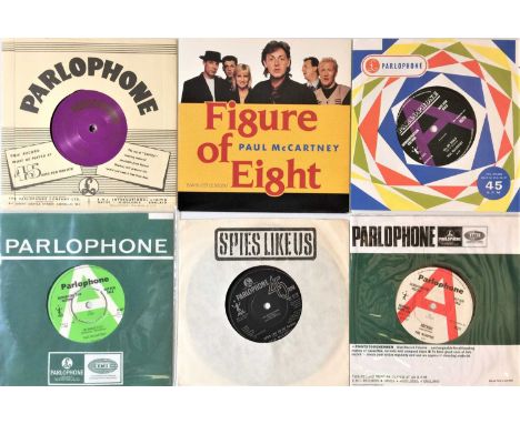 PAUL MCCARTNEY - UK 7" PROMOS (1980s/1990s). Marvellous selection of 6 x scarcely seen original UK 7" promos/demos from the 8