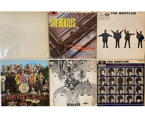 THE BEATLES - STUDIO LP COLLECTION. Excellent clean collection of 9 x LPs plus 5 x 7"/EPs. Parlophone LPs are on black/yellow