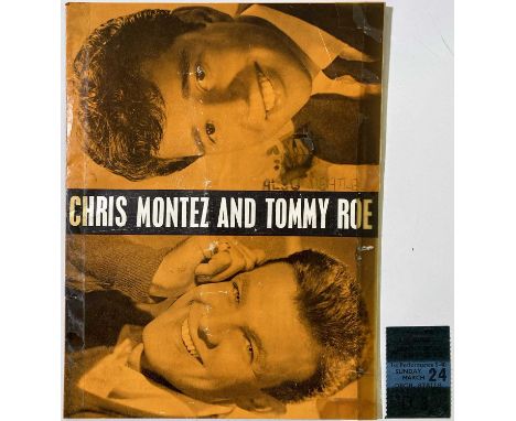 An original 1963 concert programme for the Chris Montez / Tommy Roe concert tour, on which the Beatles would eventually becom