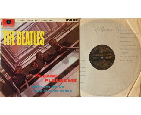 THE BEATLES - PLEASE PLEASE ME LP (ORIGINAL UK MONO 'BLACK AND GOLD' PRESSING - PMC 1202). Lovely to see very well presented 