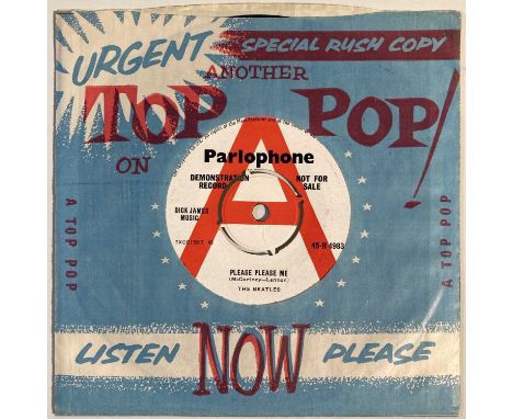 THE BEATLES - PLEASE PLEASE ME 7" - ORIGINAL UK DEMO (PARLOPHONE 45-R 4983). Rather special to see wonderful condition origin