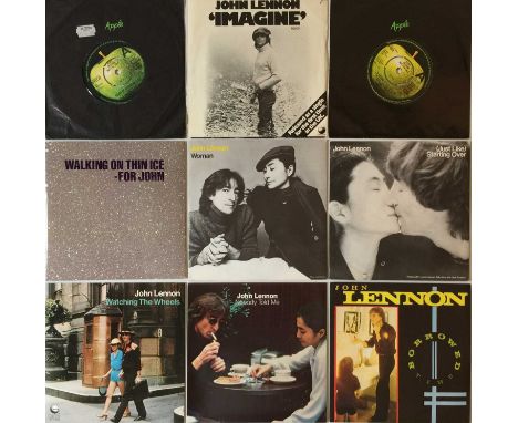JOHN LENNON/YOKO ONO - UK 7" COLLECTION WITH PROMOS. Superb clean collection of 9 x 7" from John/Yoko including 3 promos. Tit