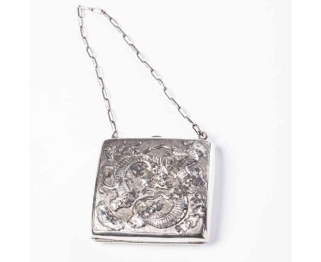 EARLY 20TH CENTURY CHINESE SILVER CIGARETTE CASE
marked 'WC90', possibly a late mark for Wing Chun of Hong Kong, later conver