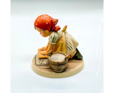 Hand painted girl in red scarf with water bucket and brush. Goebel backstamp. Issued: 1998Dimensions: 1.25"L x 3.5"W x 3.5"HM