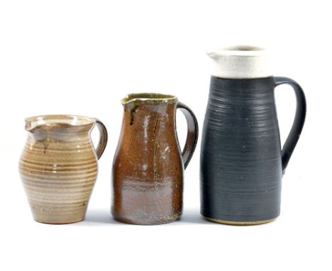 DAVID LEACH (1911-2005) for Lowerdown Pottery; a tin-glazed earthenware jug, impressed DL mark, original price of 15/- in pen