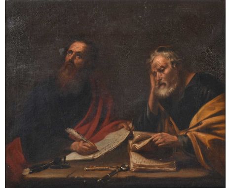 Attributed to Cornelius Beavis Durham (1809-1884)St.Peter and St.JohnIndistinctly signed to stretcher verso, oil on canvas, 2