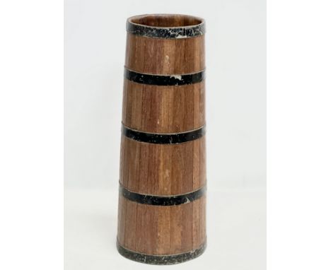 A Late 19th/Early 20th Century oak umbrella stand/stick stand. 60cm 