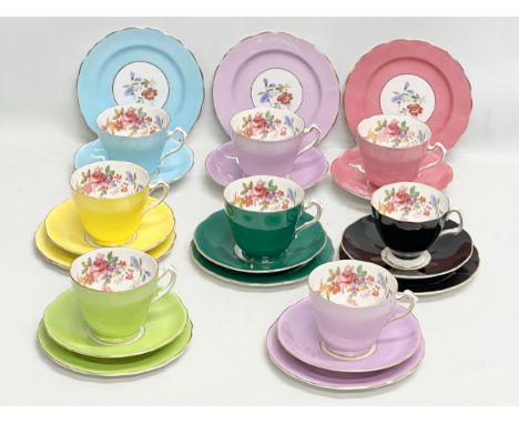 A vintage Adderley ‘Floral’ tea service. 24 piece. 