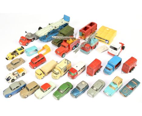 Corgi Toys Large unboxed Group To Include - "Chipperfields" Scammell handyman Crane Truck, Rover 90, Bedford Carrimore Low Lo