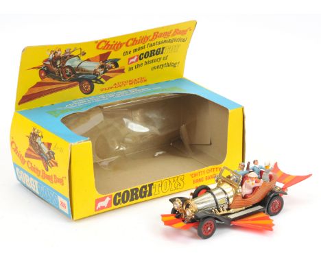 Corgi Toys 266 "Chitty Chitty Bang Bang" - with gold plated parts and correct X 4 Figures - Good Plus lovely bright example i