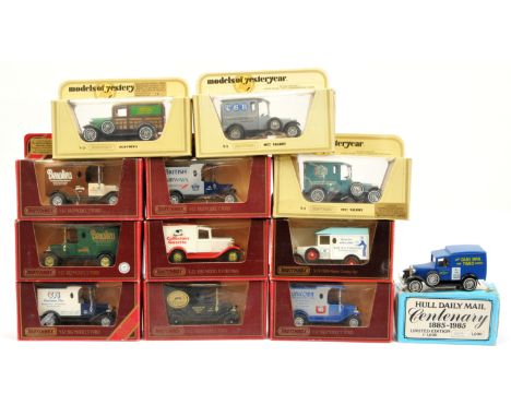 Matchbox Models of Yesteryear Code 3 Group - to include Y12 Ford Model T "British Airways", "Unicorn", Y22 Ford Model A "Coll