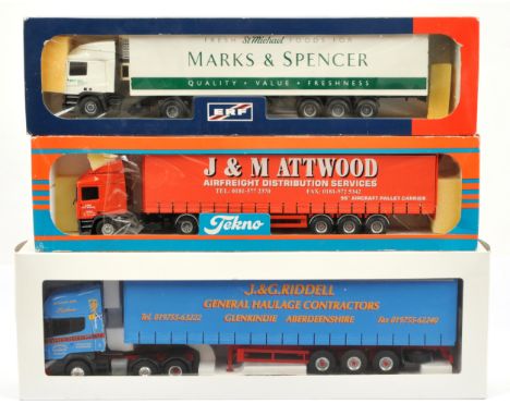 Tekno Trucks group to include - ERF "Attwood" &amp; "Marks and Spencer" plus LBS/Eligor Scania "Riddell" - conditions are gen
