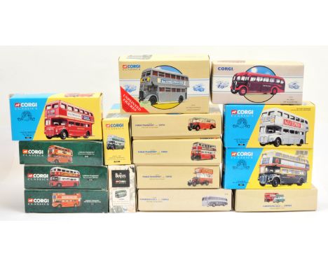 Corgi Classics group of Buses to include "The Beatles" Routemaster, "London transport", plus others - conditions are generall
