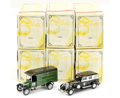 Matchbox Models of Yesteryear group of "The Vintage Police Cars" Collection to include DYM38019 to DYM38024 - conditions are 