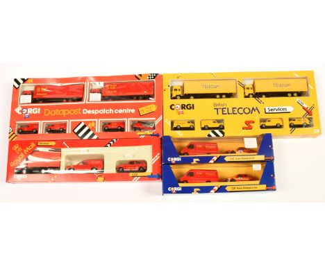 Corgi Toys group of Gift Sets to include - C22 "Royal Mail" 3-piece, C28 "Datapost" 2-piece, J3189 "British Telecom" plus oth