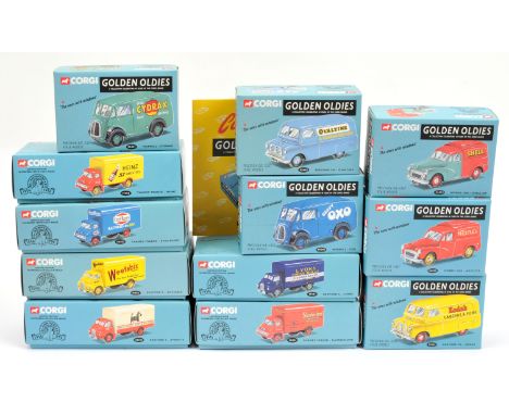 Corgi Classics "Golden Oldies" set of 12 to include Austin "Shell" Van, Thames Trader "Heinz" plus others - conditions appear
