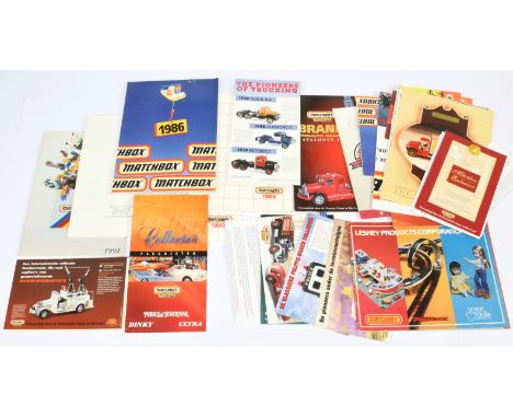 Boxed ephemera group to include Trade Catalogues 1986/1989/1992 plus others - lot also includes some 1990's/2000's Posters pl