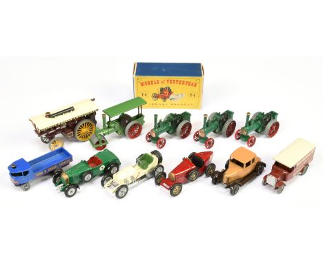 Matchbox Models Of Yesteryear Group To Include - 3 X Y1 Allchin Traction Engine , Y4 Sentinel Steam Wagon, Y6 Bugatti Type 35