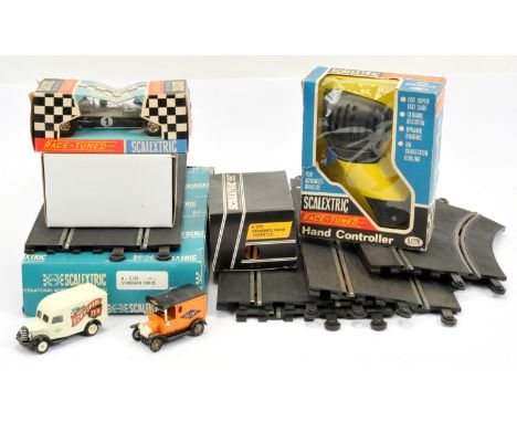 Scalextric Group To Include "Race Tuned" C19 Team Car - Good Plus in a Good window box, A/270 Hand Controller plus others inc