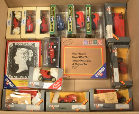 Corgi &amp; Corgi Classics group of "Royal Mail" Related to include D983 Morris Commercial Van, D957 Morris Minor Van, 902 Va