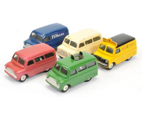 Corgi unboxed Bedford group to include (1) "Daily Express" Delivery Van - blue, silver, flat spun hubs; (2) "AA Road Service"