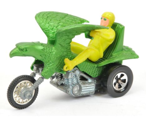 Hot Wheels RRRumblers #5947 Bold Eagle - Green including head with a light green figure rider - Good Plus to excellent bright