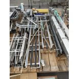 Lot of Large Pallet of Conveyor Frames, Stands, Belts, Misc. | Rig Fee $75