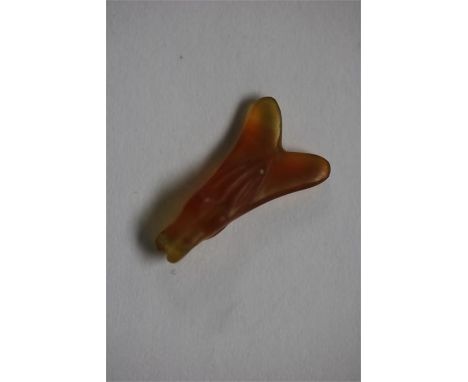 Egyptian Fly Amulet, Late Period, 664-332 BCA agate fly amulet with engraved details to the wings and eyes. 15mm. Ex. Enfield