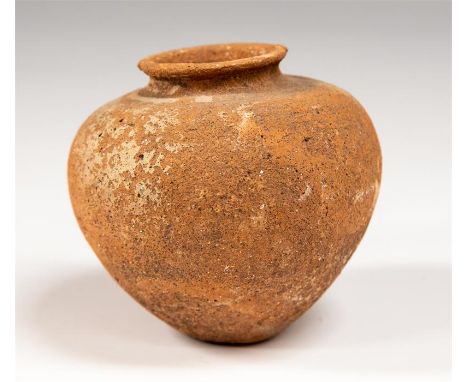 Egyptian ceramic vessel, Old Kingdom, C. 2000 BC.A ceramic vessel with rounded bottom. Ex. J Brenchley Collection, Sherborne,