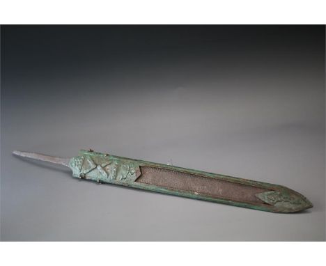 A superb Roman Gladius, 2nd - 3rd Century AD.


 
A iron gladius sword with long tang to the top for searate grip handle. A b