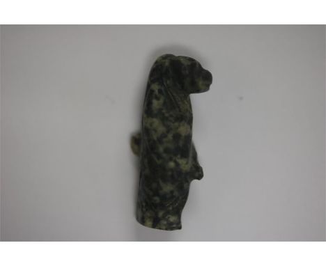 Egyptian Taweret Amulet, Late Period, 664-332 BCA speckled diorite amulet of the goddess Taweret. 25mm. Ex. Harwich Collectio