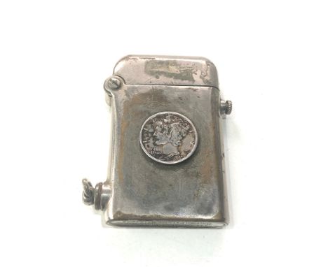 Thorens cigarette lighter with liberty coin front dated 1943 please see images 