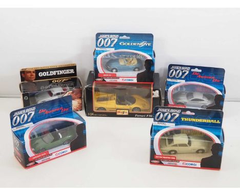 A group of mixed scale diecast by MAISTO and CORGI to include assorted James Bond cars - VG/E in G/VG boxes (6)