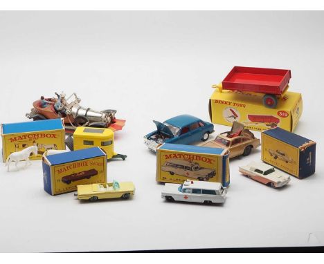 A group of 1960s diecast by CORGI, DINKY, TRI-ANG (TRIANG) SPOT ON and MATCHBOX - comprising of a SPOT ON No 286 Austin 1800,