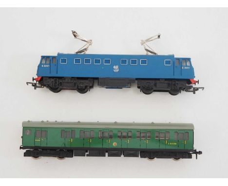 A pair of OO gauge  locomotives, comprising of a TRI-ANG (TRIANG) R753 Class AL1 electric locomotive, double pantograph versi