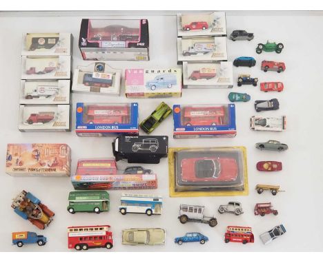 A large group of boxed and unboxed diecast to include CORGI, DINKY and LLEDO - F to VG in G boxes (where boxed) (Q)