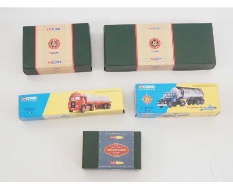 A group of CORGI diecast, to  comprise of a pair of CORGI Classics lorry's, a pair of Premium Edition British Road Services l