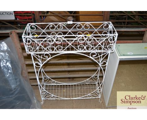 A wirework planter