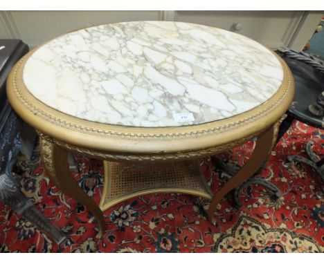 A 20th century Louis XV style oval occasional table with shelf stretcher