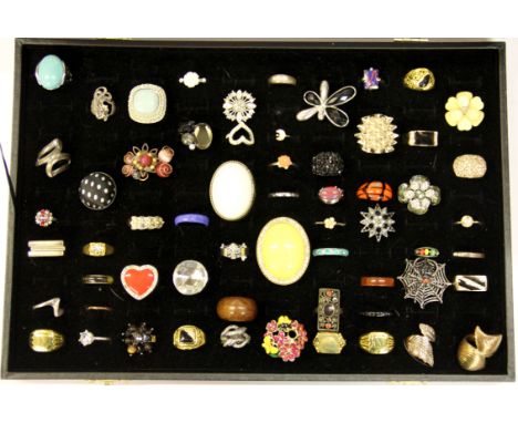 A ring display case and contents.