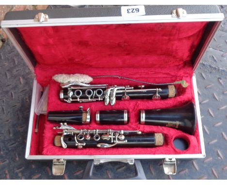 A vintage Boosey &amp; Hawkes Regent clarinet in original case with instruction book and original guarantee card