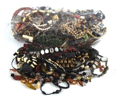 A collection of vintage fashion and costume necklaces dating from the 1950s on.  Approximately 100 itemsCondition Report:  Us