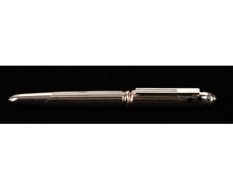 CARTIER: Cougar fountain pen (unused) 18K gold nib with converter. Guarantee certificate, instruction manual and ten boxed CA