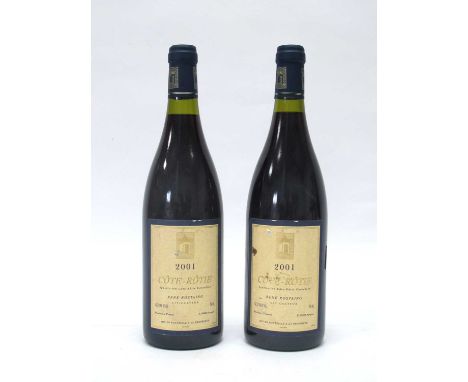 Wine - 2001 Cote Rotie, Rene Rostaing, 750ml., 12.5% Vol., two bottles. (2)