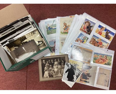 A Collection of Approximately One Hundred and Fifty Early XX Century Picture Postcards, including: comic, railway poster, sea